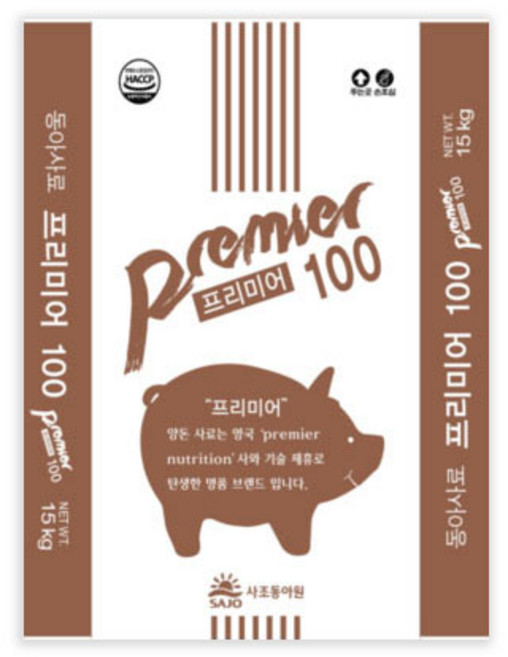 사조동아원 프리미어 100 자돈사료, 15kg, 1개