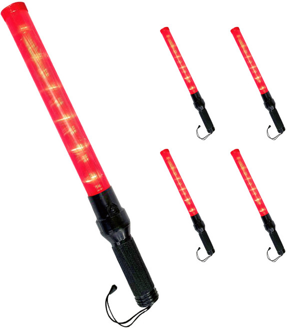 dandan 경광봉, 5개, 레드