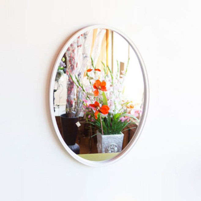 서운아트 일립 타원형 벽거울, 화이트