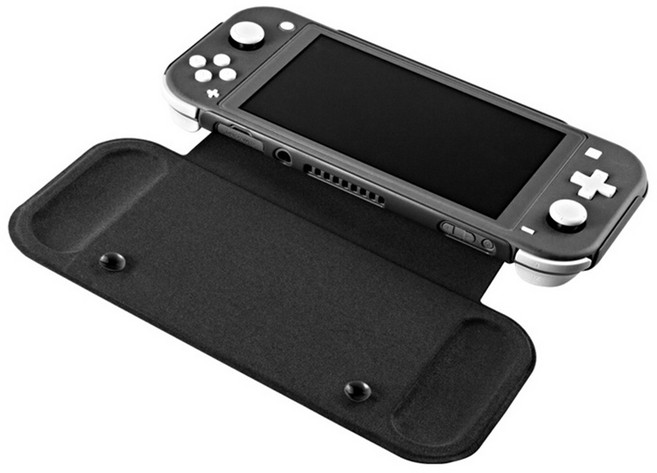 닌텐도 스위치 라이트 플립커버 케이스, 블랙, 1개