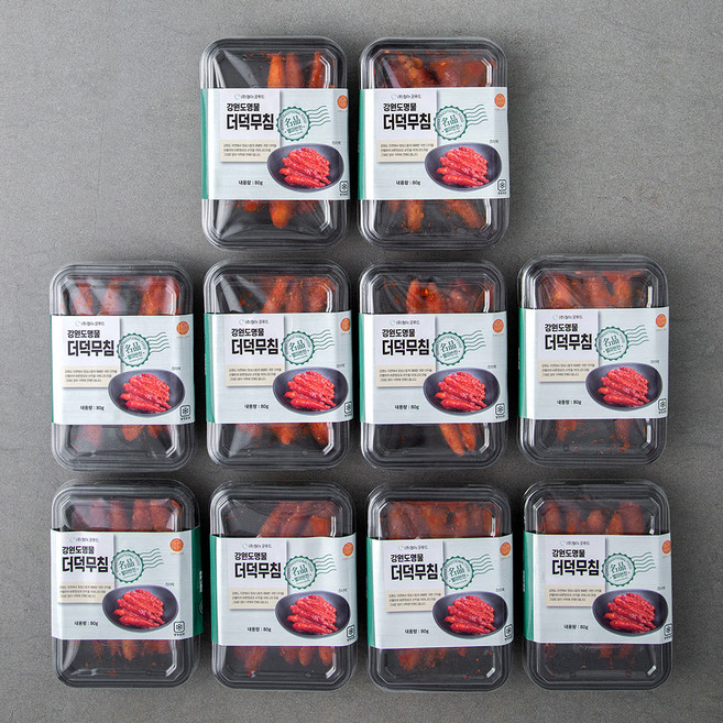 청아굿푸드 강원도명물 더덕무침, 80g, 10팩