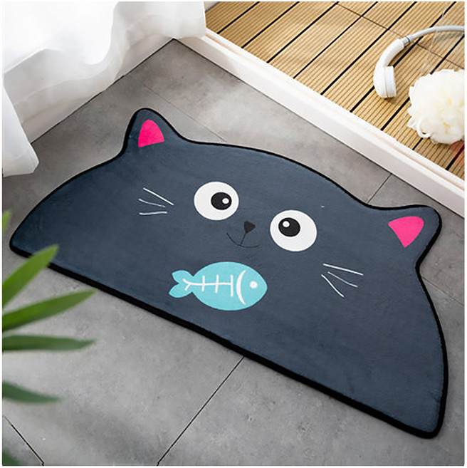 알럽홈 동물모양 논슬립 멀티 발매트, 고양이