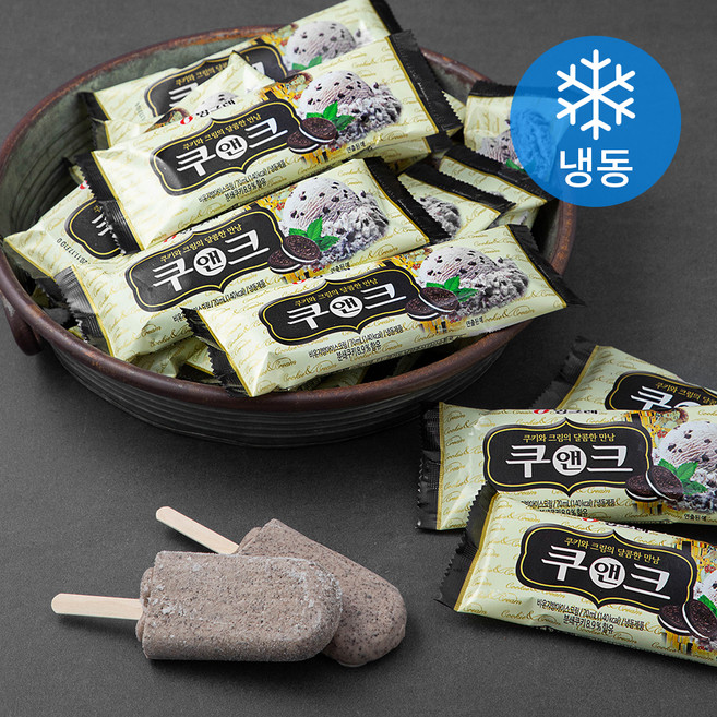 빙그레 쿠앤크바 (냉동), 70ml, 40개입, 1개