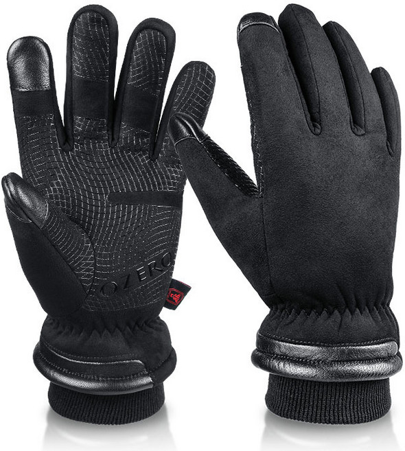 나야스타일 겨울용 손가락 방한장갑 DJRO-33, 블랙, 1개