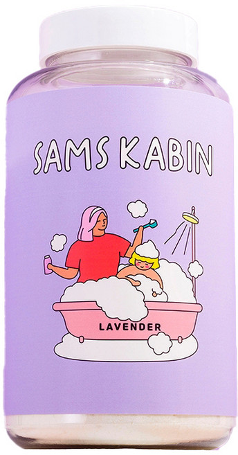 샘스캐빈 자연주의 거품입욕제 라벤더, 350g, 1개