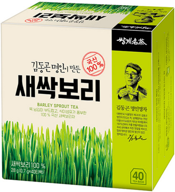 쌍계명차 김동곤 명인이 만든 새싹보리, 700mg, 40개입, 1개