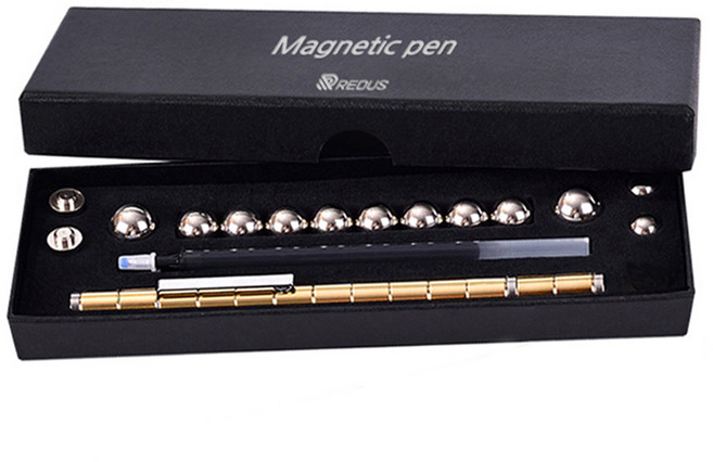 레더스 마그네틱 볼펜 29p, 골드, 1개