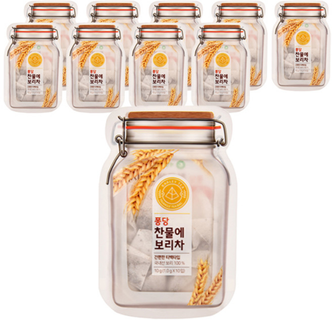 제임스티스푼 찬물에 보리차 티백, 1g, 10개입, 10개