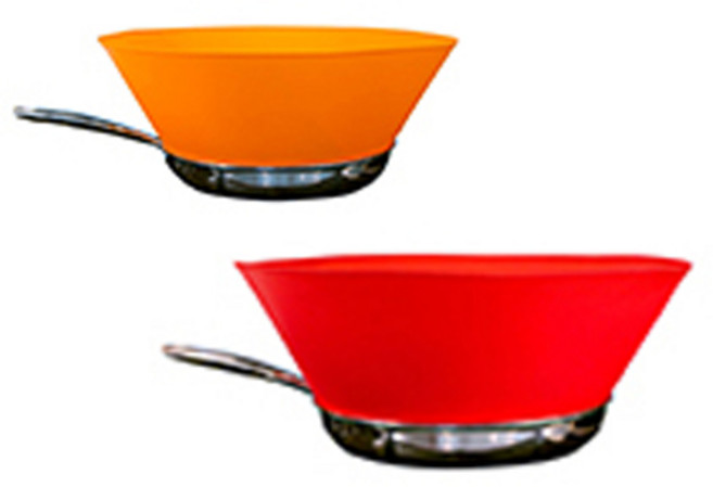 프라이월 프라이팬 기름방지망 오렌지 22cm + 레드 28cm, 1세트