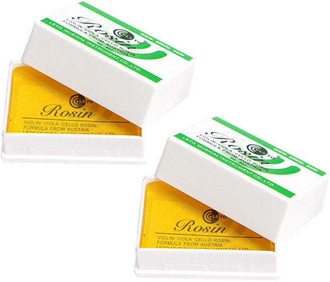 바이올린 사각 대형 송진, 2개