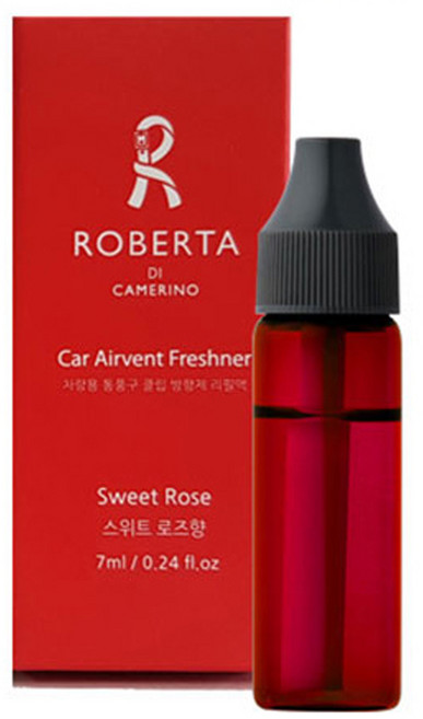 로베르타디까메리노 차량용 송풍구 방향제 리필 7ml, 1개, 스위트로즈