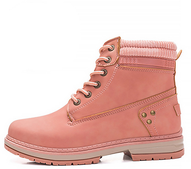 알럽홈 앵클 니팅 스티치 라인 워커 부츠