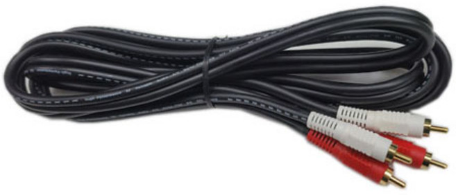 보국전자 옵티컬 음향케이블 수 1.5m, 2RCA-2RCA, 혼합색상