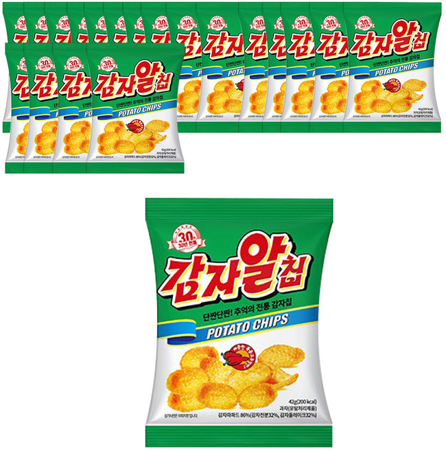 영양제과 감자알칩, 42g, 20개