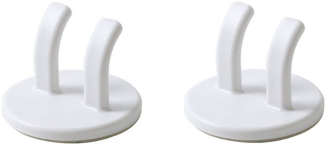 미니멀 플러그 전기선 코드 보관걸이, 2개, 블루