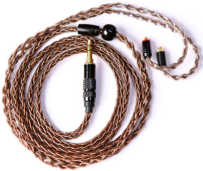 센퍼 CORE 8심 5N 무산소동선 MMCX 커스텀 케이블, SPL-02, 브라운