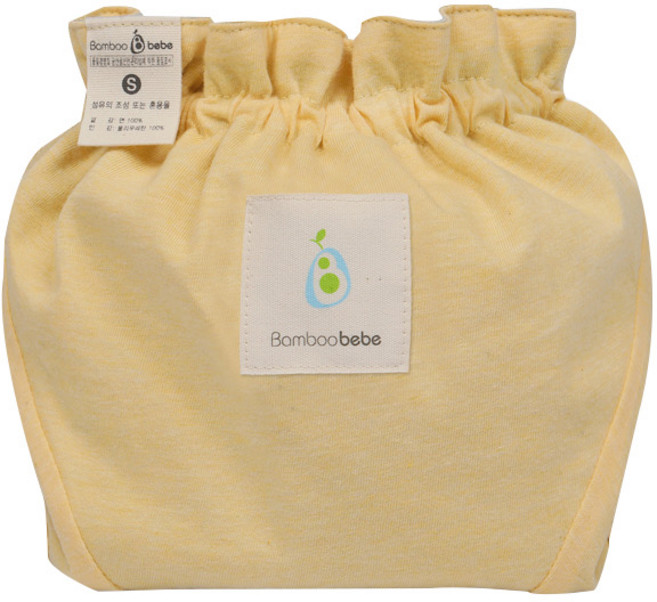 밤부베베 안심 기저귀 커버, 옐로우+베이지, 1개