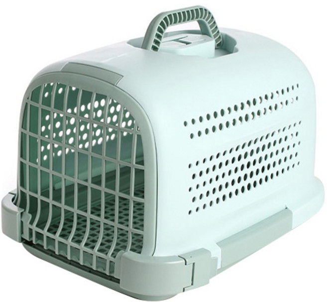 언더독 반려동물 파스텔 배변판 켄넬 이동가방, 그린, 1개