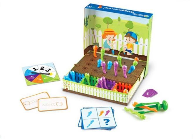 러닝리소스 꿈틀 지렁이 정원 촉감각완구 세트 LER5552, 혼합색상, 1개