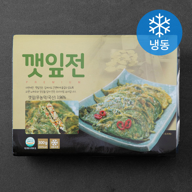 자연에찬 깻잎전 (냉동), 300g, 1개