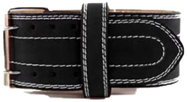 발레오 4단 가죽 역도벨트 M, 블랙