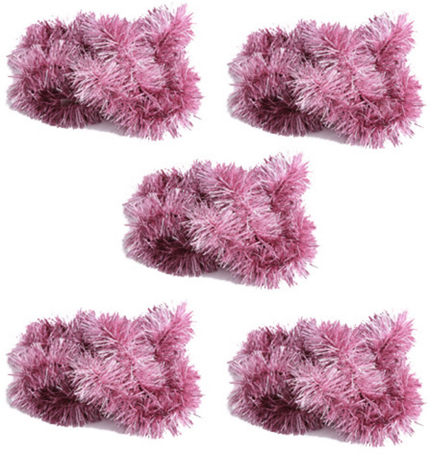 파티해 샤틴 모루장식 파티소품, 핑크, 5개