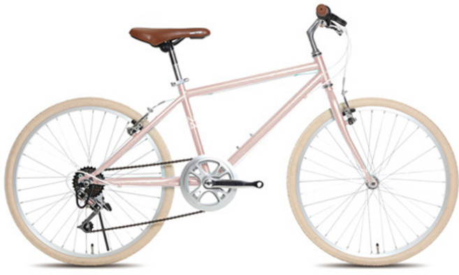 뮤트 메이미 22 하이브리드 자전거, 핑크 + 화이트, 1590mm, 1개