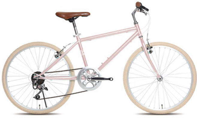 뮤트 메이미 26 하이브리드 자전거, 핑크 + 화이트, 1590mm, 1개