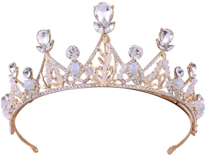 Maket Gamseong 神秘公主生日派對皇冠, 金色, 1個