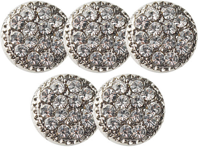 패션포인트 미니 큐빅보석 단추 31 11mm, 토콰즈, 5개