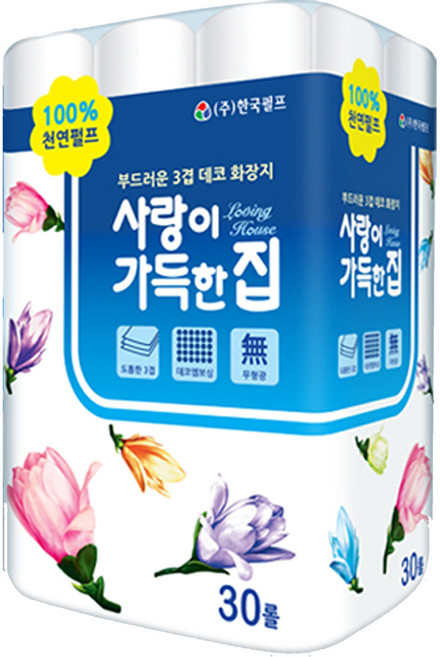 한국펄프 사랑이가득한집 화장지 25m, 30개입, 1개