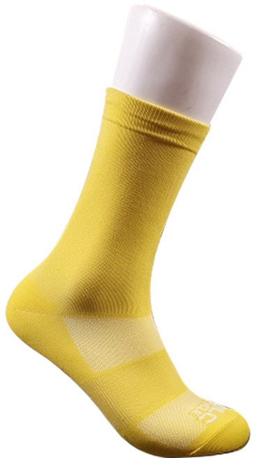 오엘씨 MTB 싸이클 기능성 자전거 양말, 옐로우, 1개