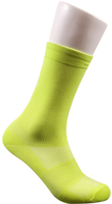 오엘씨 MTB 싸이클 기능성 자전거 양말, 형광 옐로우, 1개