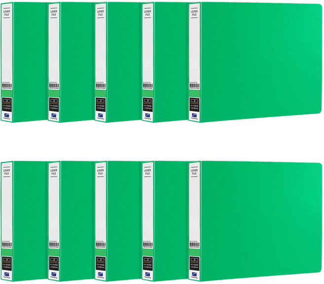 희망사무포인트 PP 세금철 A6 HC526, 녹색, 10개