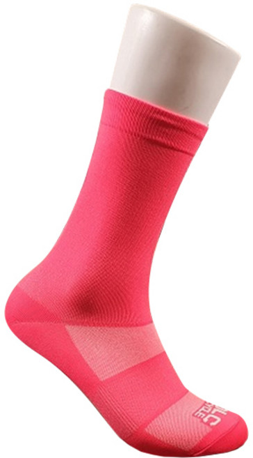 오엘씨 MTB 싸이클 기능성 자전거 양말, 형광 핑크, 1개