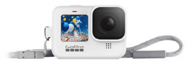 고프로 히어로 9 블랙 호환 슬리브 + 고정끈 세트 화이트 핫