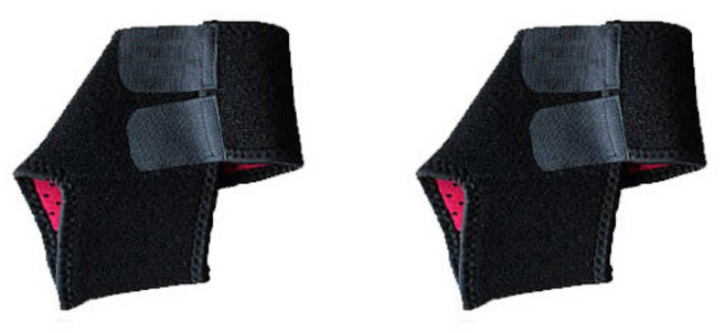 O2메디칼 어린이 발목 보호대 좌우세트 블랙, 1세트