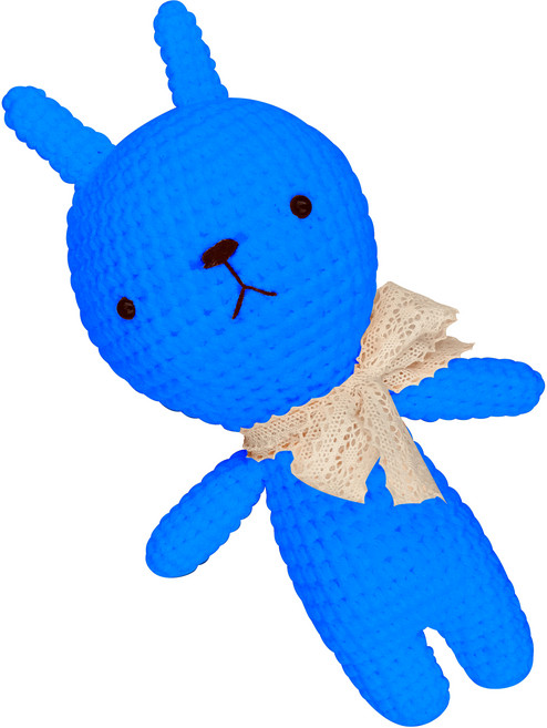 아이한코 뚱이 Big 손뜨개인형 뜨개질 DIY 패키지 + 꼬리방울 랜덤발송, 1세트, 029 블루