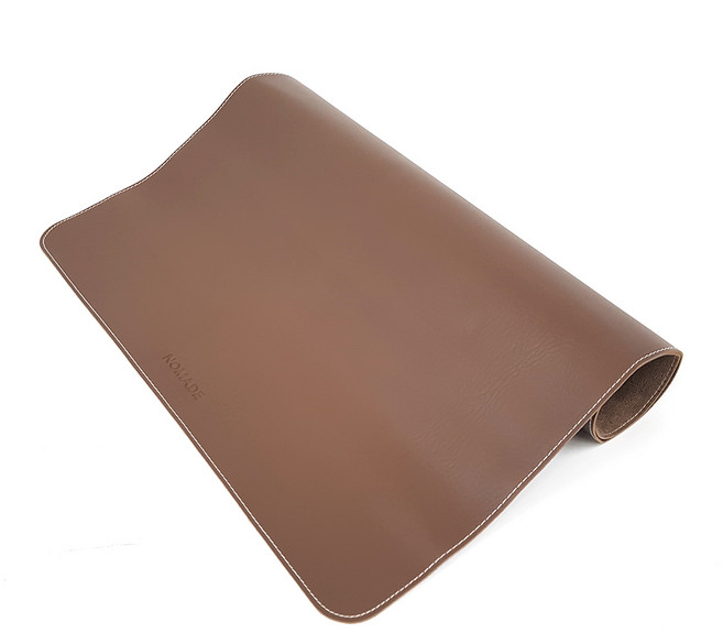 노마드 캠핑 가죽 테이블 매트, 브라운