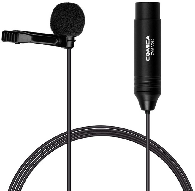 코미카 아리스노보 XLR 팬텀파워 핀 마이크 48V, CVM-V02C