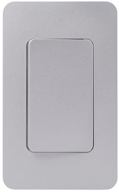 제일전기 전등 스위치 커버 3로 1구 실버, 1개