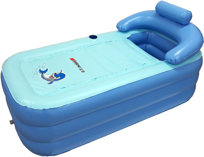 인타임 이동식 에어 반신 욕조, 혼합색상, 1개