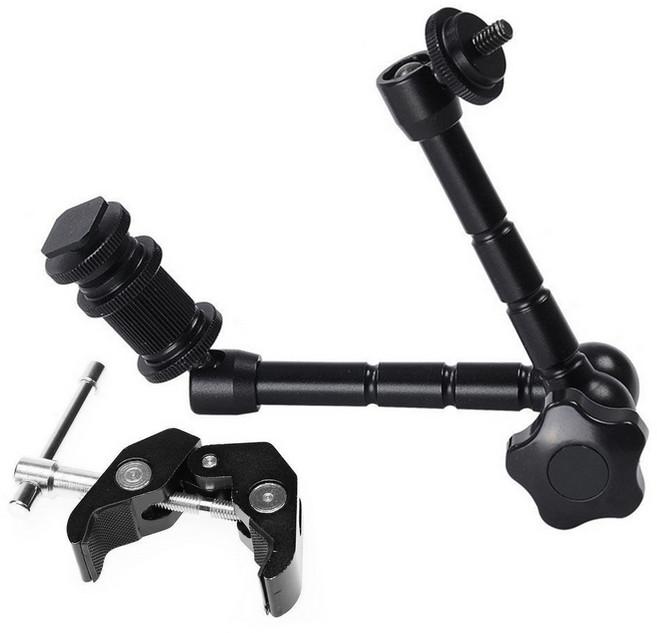 쵸미앤세븐 고프로 히어로 슈퍼 클램프 + 매직암 세트, 1세트