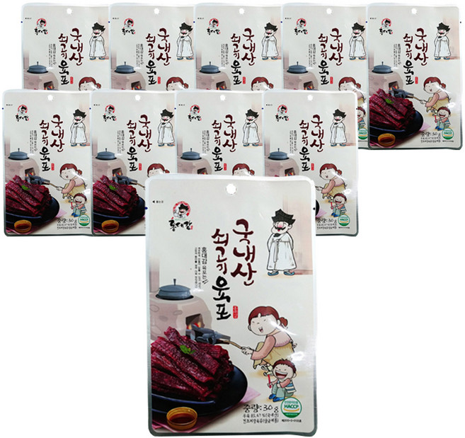 홍대감 쇠고기 육포, 30g, 10개