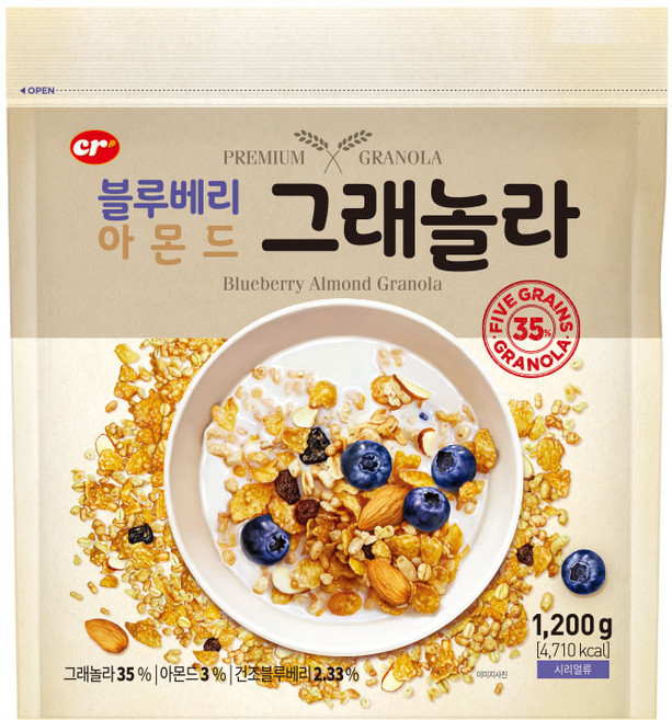 씨알푸드 블루베리 그래놀라, 1.2kg, 1개