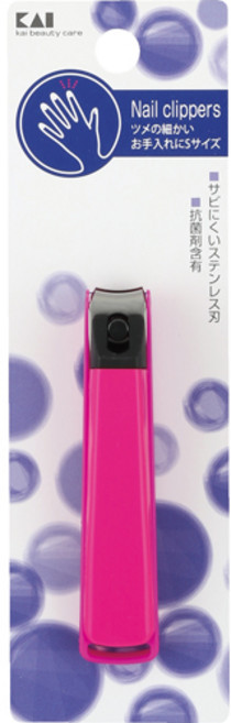 카이 손톱깎이 소형, 핑크, 1개