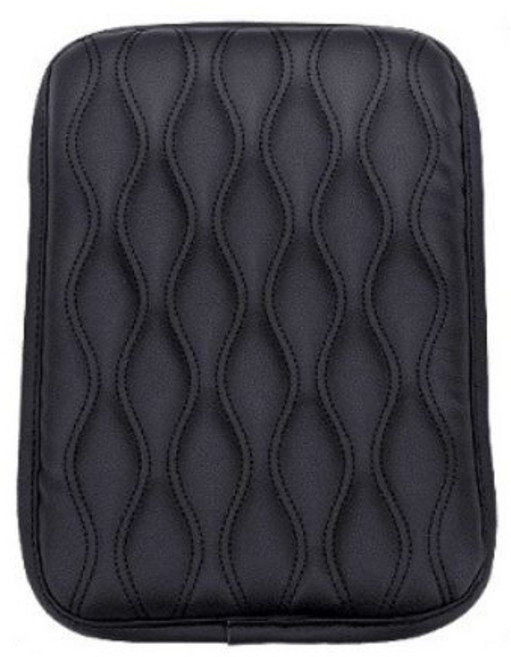 콘솔박스 가죽 팔걸이 쿠션, 블랙, 1개