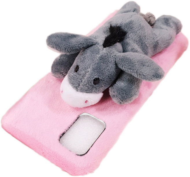 얼룩말 스웨이드 젤리 휴대폰 케이스