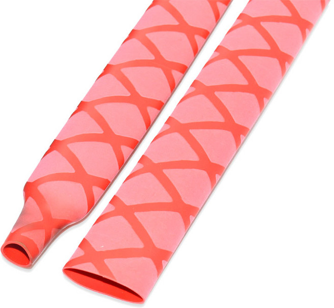 인스리빙 낚시대 손잡이 수축 고무 열수축 튜브 1m x 22파이, 빨강, 1개