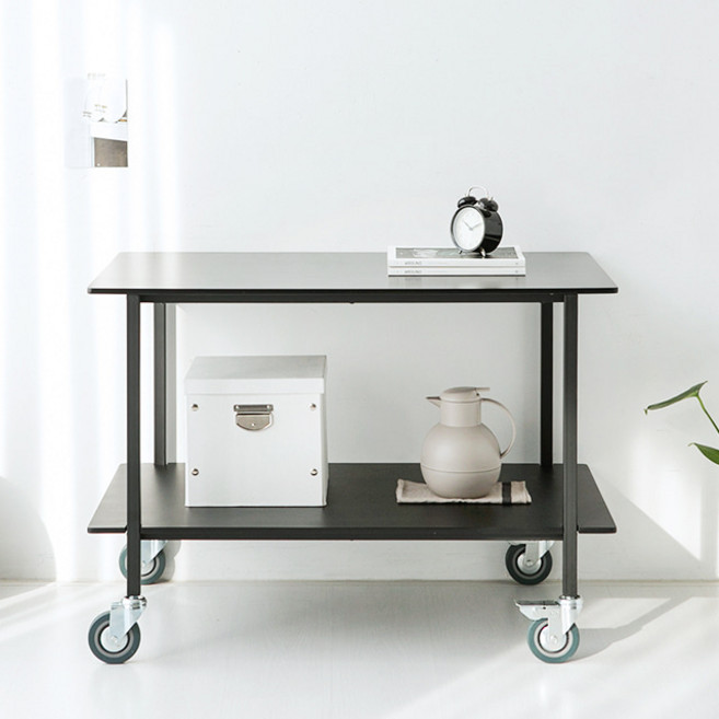 마켓비 DUKUN 트롤리 10060, 래치드블랙, 2단